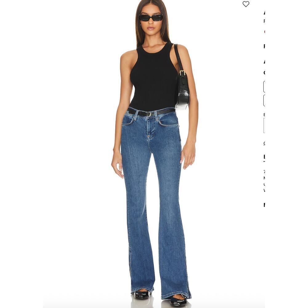 Frame Le High Flare Jeans in Samson Sz 23